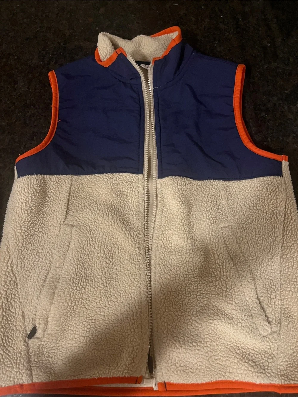 Old Navy Kids Navy and Orange Jacket Vest